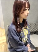 cassis pink / 顔周りcut @タナカ