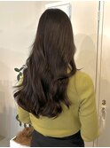 ショコラブラウンのロングヘア