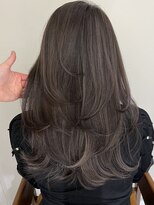 ネイロ バイ ジルブラン 葛西(NeiRo by JIL BLAN) レイヤーカットハイライト白髪ぼかしミディアムダブルカラーボブ