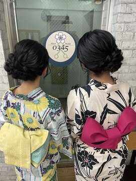 ヘアメイク ゼロサンヨンゴ(Hair Make 0345) 浴衣の着付けとヘアセット　3 【高倉麻未】