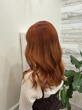 ミラ(MIRA) ブリーチなしダブルカラーオレンジカラー