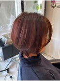 大人可愛いピンクベージュショートボブ【Dianne_辻本】