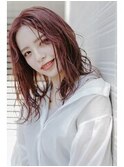 くすみピンク×ニュアンスウェーブ 20代30代40代