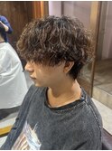 メンズニュアンスパーマ シャドウパーマ 無造作パーマ 静岡