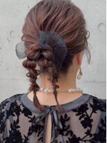 ショコラ ナンバ(Chocolat NAMBA)&nbsp;#パーティーヘアアレンジ　#お呼ばれヘア