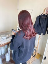 マインドヘアー(MiND HAiR) ピンクチェリーレッド_髪質改善トリートメント_艶感カラー__9