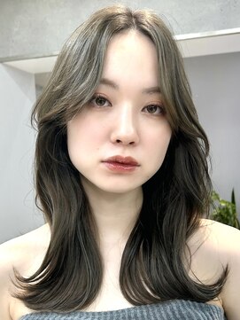 ヴェイン 渋谷(vain) イルミナカラーオリーブベージュくびれヘア