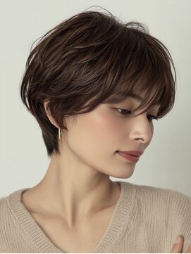 レリーオーファ 六甲(RelyOfa) 40代ショートボブで大人可愛い[六甲/髪質改善/白髪ぼかし]