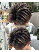 ステラ(STELLA)&nbsp;センターパート/メンズ/バレイヤージュ/ブリーチ＆ダブルカラー