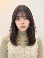 ベル 新宿(Belle)&nbsp;顔周りレイヤー/ミディアム/レイヤーカット/韓国/シャギー