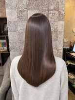 エイム ヘア デザイン 町田店(eim hair design)&nbsp;フェミニンヘア/ナチュラルストレート/美髪/モカベージュ/モテ髪