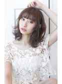 大人可愛いミディアムスタイル