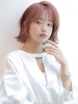 アグ ヘアー ゼル 東浦店(Agu hair zele) 《Agu hair》ピンクが可愛い☆外ハネボブ