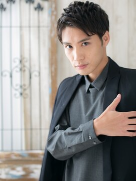 トニーアンドガイメン ホテル京阪仙台店(TONI&GUY MEN) 短髪パーマでモテツーブロックショートb