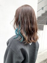 マジコ 下北沢本店(Magico)&nbsp;ダブルカラーインナーカラーグリーンベージュケアブリーチ