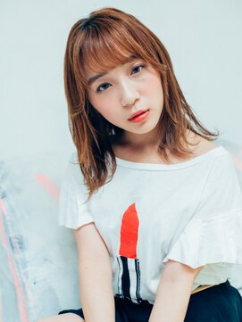 美容室ソラ 小岩店(sora) 流し前髪×無造作ミディ【小岩】