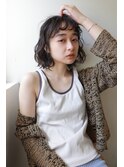 オン眉ボブパーマ