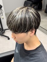 リベル(LIBER)&nbsp;八王子/八王子駅/ハイライトメッシュ/メンズカット/men's