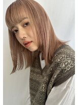 トリッカ 代官山(tricca) 艶髪ミルクティーベージュ/ケアブリーチ/Wカラー