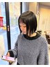 【平日限定◆】カット+頭皮すっきり髪さらさら炭酸トリートメント￥5000