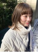 姫カットミディアム 外ハネボブ 顔まわりウルフ レイヤーカット