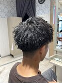 ツイストスパイラルパーマ束感ショートマッシュ縦落ちツイスパ