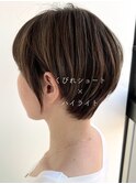 【クセ毛カット】　クセを生かしたくびれショート