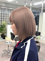 サンク 原宿 表参道(cinq) 原宿ブリーチなしダブルカラーミルクティーベージュミディアム