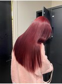 12292ラベンダーミルクティーワインレッドボブチェリーレッド