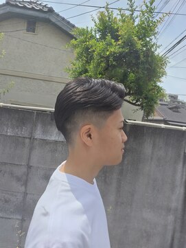 宮崎理容院 ブルーブラック　ニュアンスパーマ10