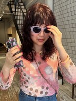 ナリー(Nary)&nbsp;ピンク＋海外風レイヤーパーマ/小出/Nary六角/京都美容室