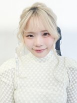 アルバム 渋谷パルコ(ALBUM) 前髪カットおくれ毛ブロンドブリーチ_F50126