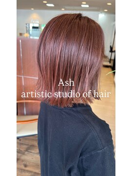 アッシュ アーティスティック スタジオ オブ ヘア(Ash artistic studio of hair) 深めピンク