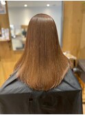 オーガニックカラー×ロング×ストレート