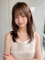 エトラ 渋谷店(etora) 小顔 前髪 レイヤーカット ココアベージュ "