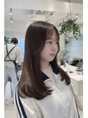 顔周りレイヤー／顔周りカット／レイヤーカット／韓国巻き／20代