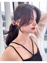 キティー サカエ(kiti SAKAE)&nbsp;グレージュ/レイヤーカット/ハッシュカット/オリーブベージュ/栄