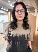 抜け感のあるロングウェーブパーマ