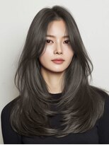 ルノヘアー(Lunohair)&nbsp;大人可愛い韓国風レイヤーカット×艶髪×秋カラー