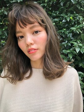 パール(PearL) 《PearL》毛先パーマ透明感ニュアンス３Dベージュカラー