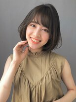 サロン(Salon)&nbsp;大人かわいい　柔らかボブ　アッシュブラウン/Salon銀座　菅野