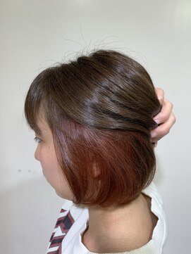 アズール 草加(azule) 耳かけもカワイイ♪インナーカラー