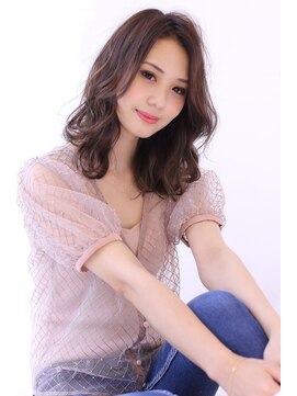 オーロ 宝塚店(ORO) 似合わせカットアッシュブラウンの大人かわいい小顔セミディ