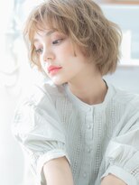 モッズヘア 上尾西口店(mod's hair)&nbsp;ハイトーンカラー小顔くせ毛風マッシュウルフa上尾20代30代40代