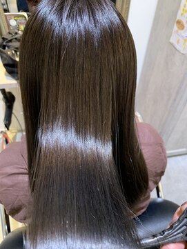 ケアアンドデザイン 今里本店(care&design fulfill) 【艶感アッシュ/tokioトリートメント/ロング】/20代30代40代50代