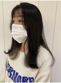 グレー×インナーカラー◎