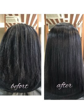 ヘア ソムリエ ゼアラ(hair sommelier Zara) 【髪質改善】ふんわり縮毛矯正/30代/剛毛・癖毛が悩み