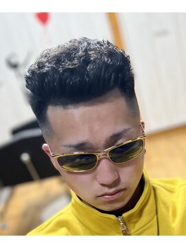 ピシャッとニ代目銀二郎 宮城リョータ風パーマ