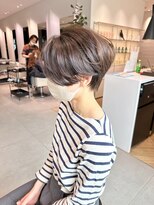 ステアケース 武蔵小杉店(stair:case) 大人かわいい黒髪ハンサムマッシュショート前下がりボブ