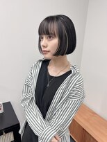 シュク 高円寺(SYUK)&nbsp;【 kanna 】ザクっと切りっぱなしのミニボブ/インナーカラー